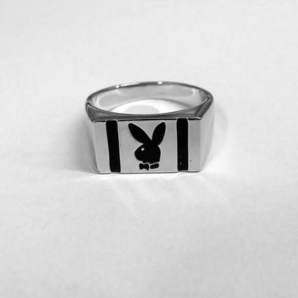 Mens Playboy Ring Bunny Signet Statement Size 11 - Picture 6 of 7
